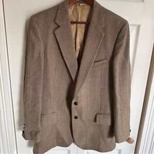 Botany 500 Cartier Collection Vintage Blazer Houndstooth Dual‎ Vent Men Size 44R
